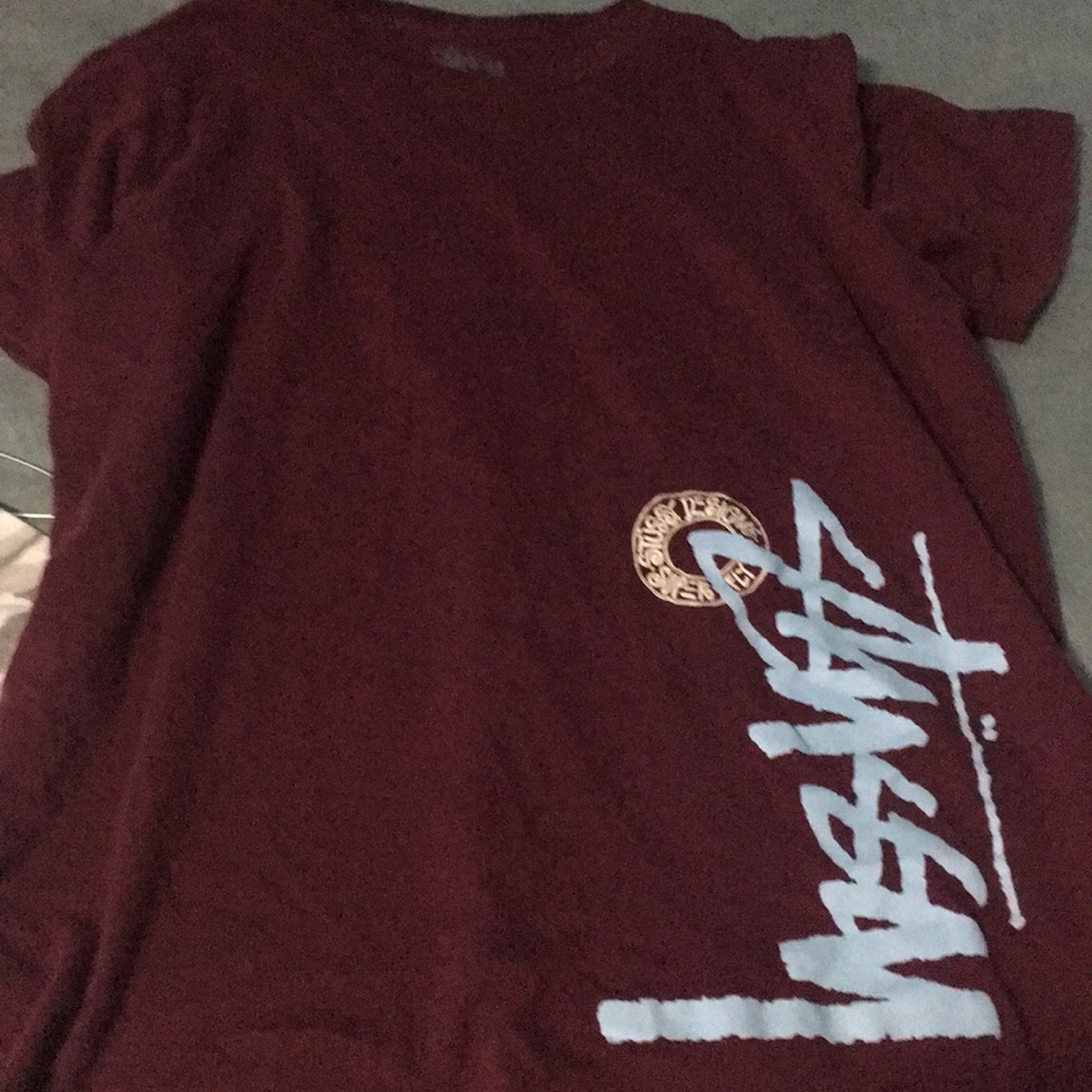 Burgundy shirt